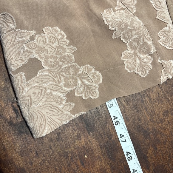 Wilfred Aritzia Embroidered Sheer Long Duster Kimono XXS Pink Boho Lace Romantic - Picture 11 of 13